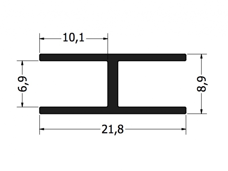 foto: Divisor H simples